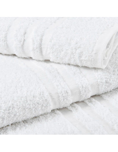 Set 3pz Asciugamani da Bagno 487764 Tinta Unita...