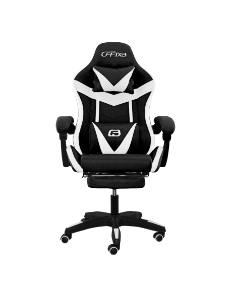 Sedia Gaming Ufficio LED RGB Telecomando Poggiatesta in Ecopelle con Poggiapiedi