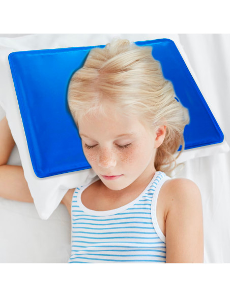 Tappetino Refrigerante Bambini 50x40cm per Culla Passeggino con Gel Rinfrescante