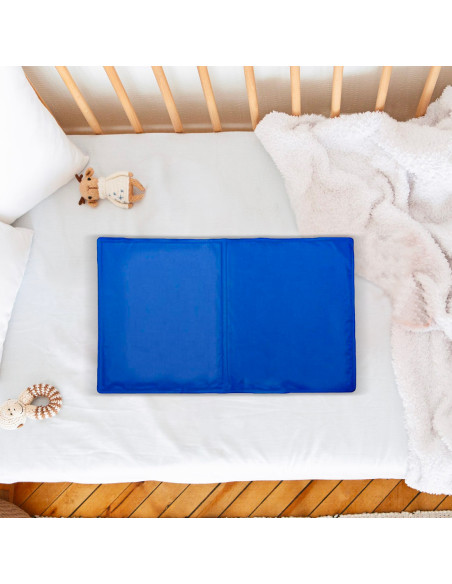 Tappetino Refrigerante Bambini 50x40cm per Culla Passeggino con Gel Rinfrescante