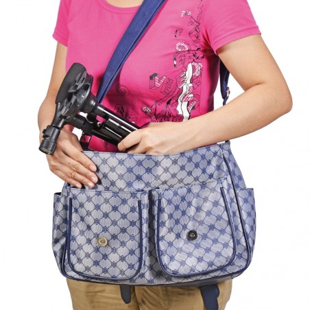 Bastone telescopico con luce led regolabile in 5 posizioni pieghevole con base autoreggente Bastone telescopico con luce led regolabile in 5 posizioni pieghevole con base autoreggente