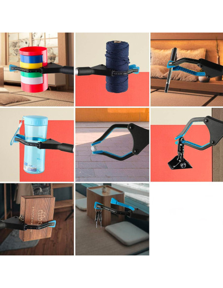 Pinza Prensile Telescopia Raccogli Oggetti con Morsetto 82cm Pieghevole