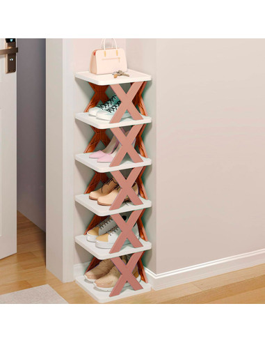 Scarpiera 6 Ripiani Mensole Portaoggetti...