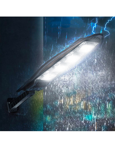 Lampada Solare Faro Lampione Stradale 80W W779B...