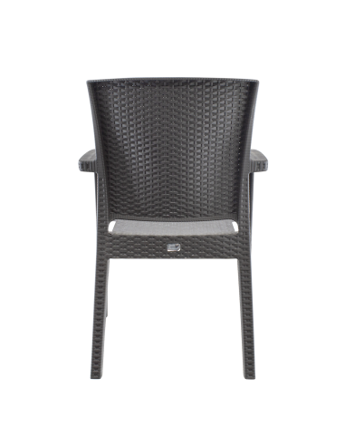 Set 6 Sedie CATAS in Resina Effetto Rattan da...