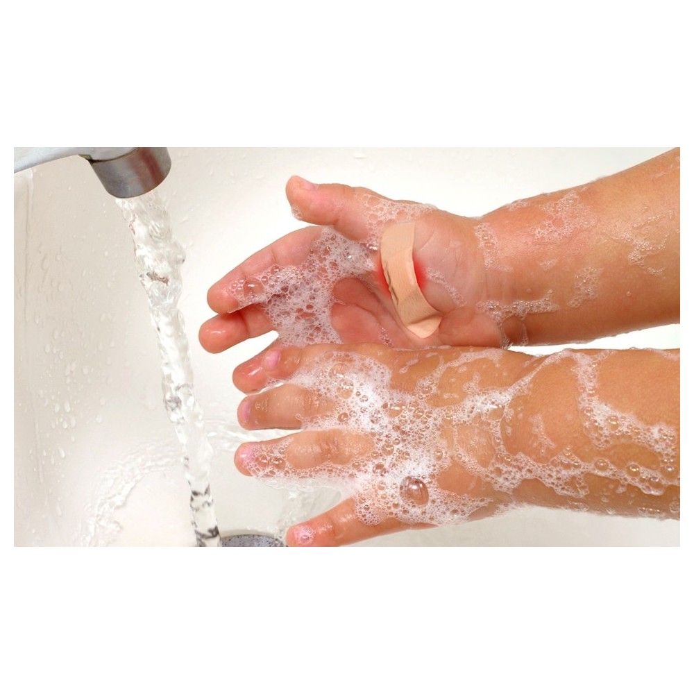 Pack 100 cerotti resistenti all'acqua COMFORT AID medicazioni sterili varie misure e forme