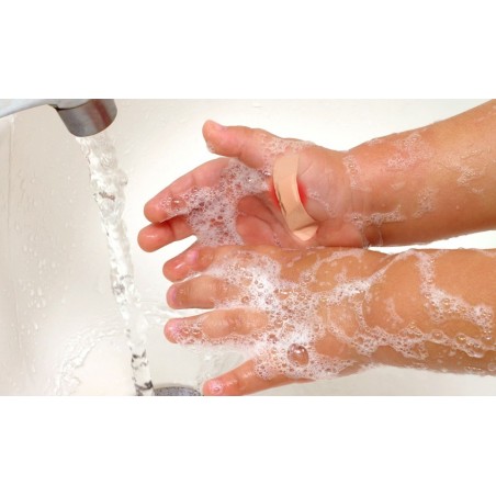 Pack 100 cerotti resistenti all'acqua COMFORT AID medicazioni sterili varie misure e forme