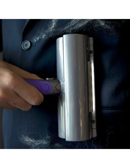 Spazzola Rullo Rimozione Pelo Animale Cordless con Vibrazioni Riutilizzabile