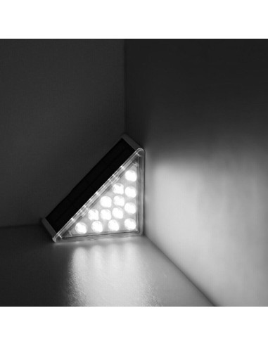 Set 2 Lampade Solari Segnapasso a LED per Scale...