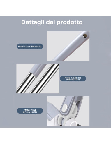 Scopa Mop Twist Lavapavimenti Spazzola...