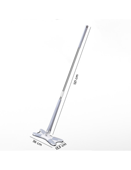 Scopa Mop Twist Lavapavimenti Spazzola Ruotabile 360° Microfibra Autostrizzante