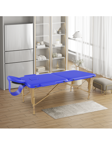 Lettino Massaggio Fisioterapia Legno a 2 Zone...