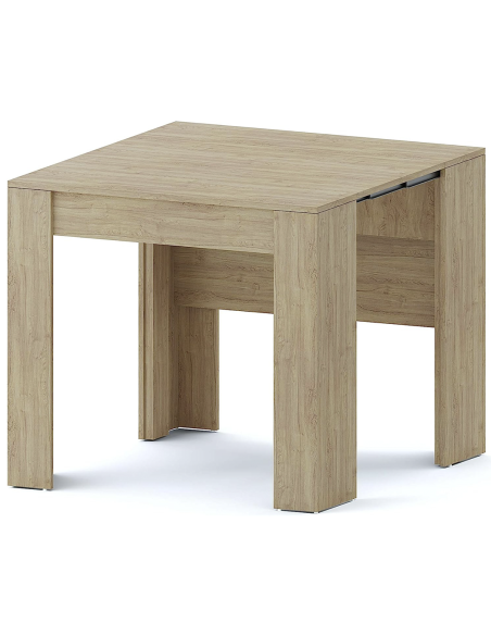 Tavolo Allungabile Consolle 10 Posti 2.37mt Salvaspazio 78x51x90 Rovere