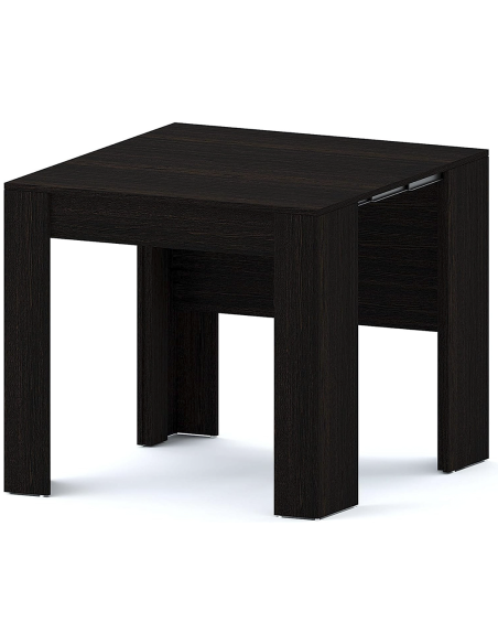 Tavolo Allungabile Consolle 10 Posti 2.37mt Salvaspazio 78x51x90 Nero Frassinato