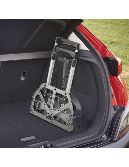 Carrello Portapacchi Pieghevole Alluminio Professionale con Ruote Carico di 70Kg