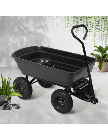 Carrello Manuale da Giardino Ribaltabile con...