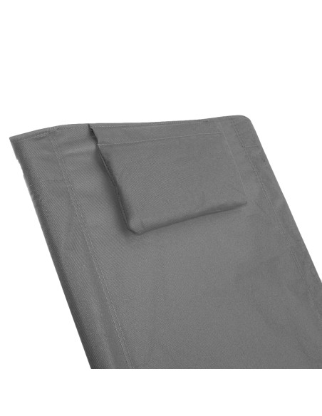 Spiaggina Silver Giga pieghevole tessuto in OXFORD 82x48x52 cm con cuscino