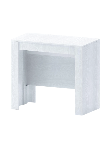 Tavolo Allungabile 14 Posti 3mt Salvaspazio 78x51x90 Bianco Frassinato