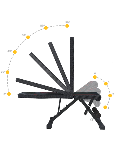 Panca Regolabile per Addominali Multifunzione...