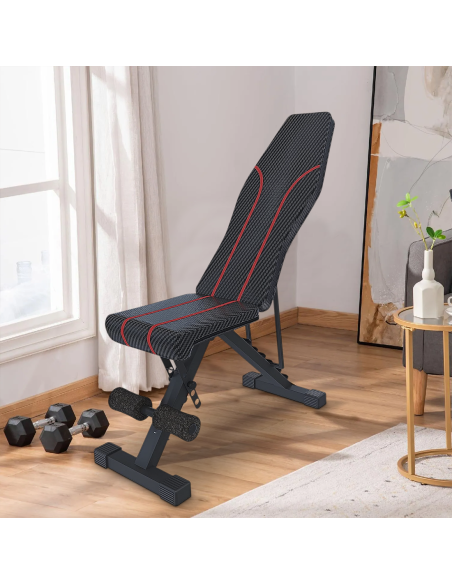 Panca Regolabile per Addominali Multifunzione Inclinazione Pieghevole Multiuso