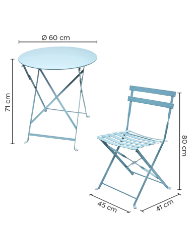 Set Tavolo con Sedie da Esterno in Alluminio...