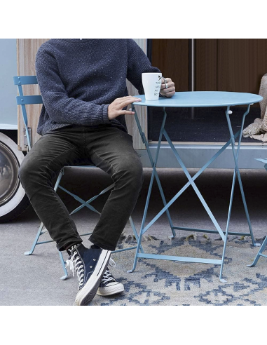 Set Tavolo con Sedie da Esterno in Alluminio...