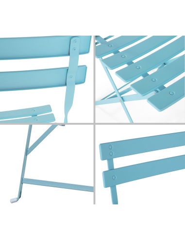 Set Tavolo con Sedie da Esterno in Alluminio...