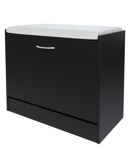 Scarpiera Multifunzione Panca Salvaspazio con Seduta Imbottita 60x48x30 cm