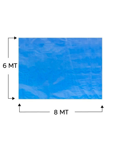 Telo di Copertura 6x8mt Occhielli in Metallo...