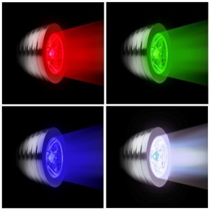 Faretto led rgb con telecomando segnapasso 3w multicolore 2