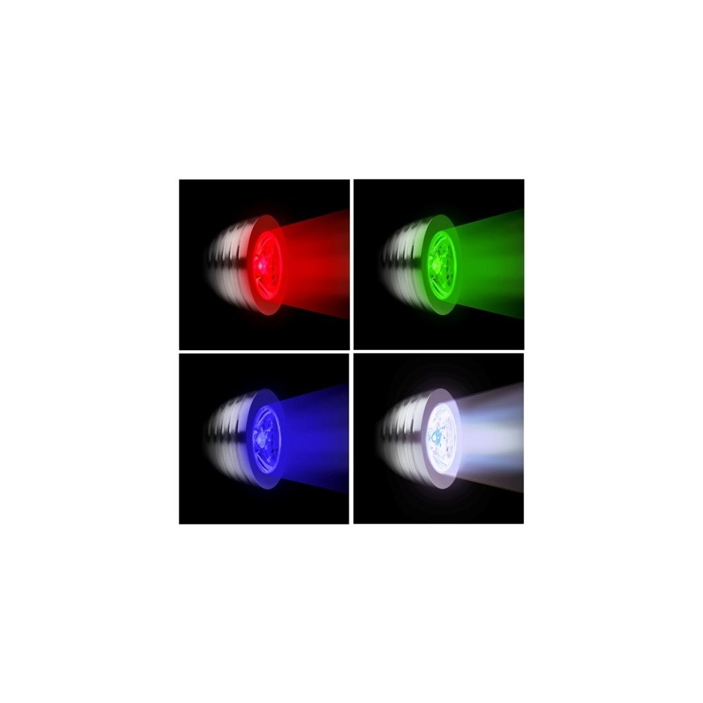 Faretto led rgb con telecomando segnapasso 3w...