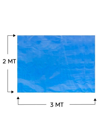 Telo di Copertura 2x3mt Occhielli in Metallo Impermeabile Verde Blu Antistrappo