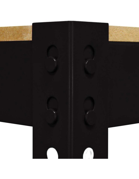 Banco da Lavoro Tavolo a 2 Ripiani Porta Attrezzi in MDF e Acciaio 120x90x60cm