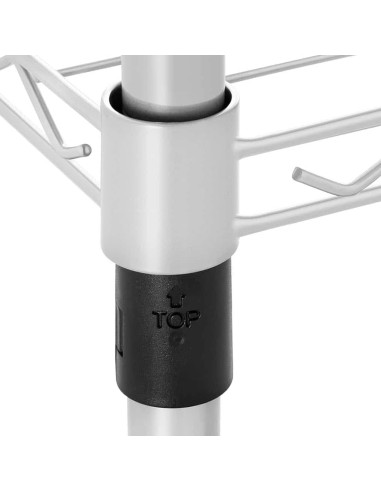 Scaffale 5 Ripiani Portaoggetti Acciaio Cromato...