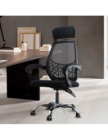 Sedia per Ufficio LEONARDO Nera Poltrona...