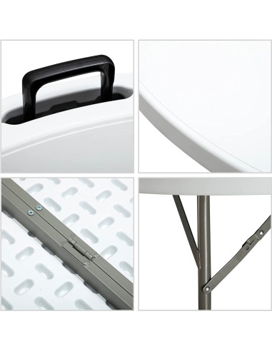 Tavolo Pieghevole Richiudibile Rotondo ASIA...