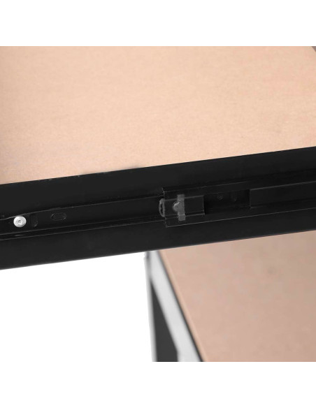 Banco da Lavoro 3 Livelli Acciaio MDF con Cassetti e Pennello Forato 120x155x60