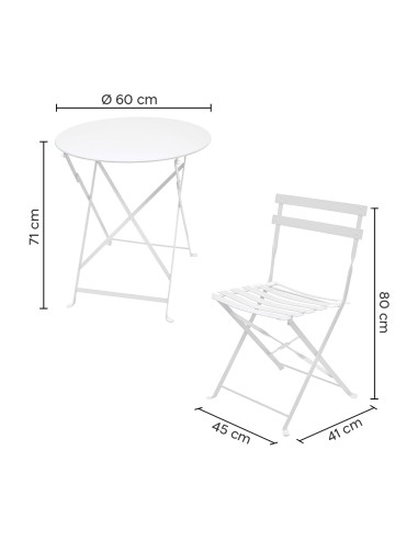 Set Tavolo con Sedie da Esterno in Alluminio...