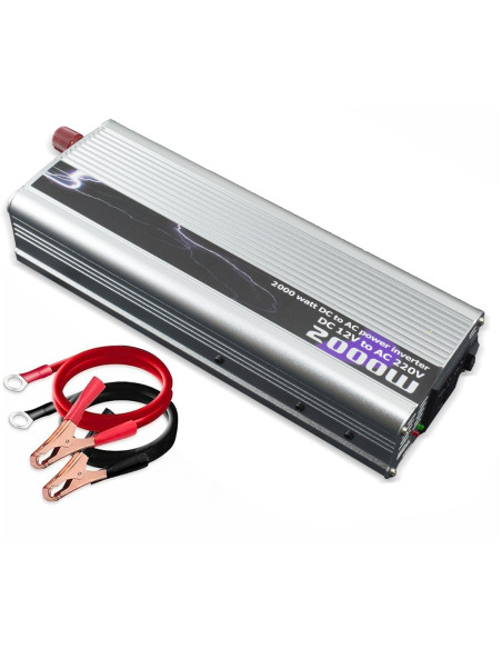 Inverter Trasformatore Multiuso 2000W 12V to 220V Auto Camper Barca Dispositivi