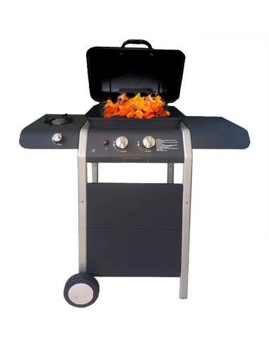 Barbecue KeGrill BBQ KE601 a Gas e Pietra Lavica con Fornello 110X100X50cm