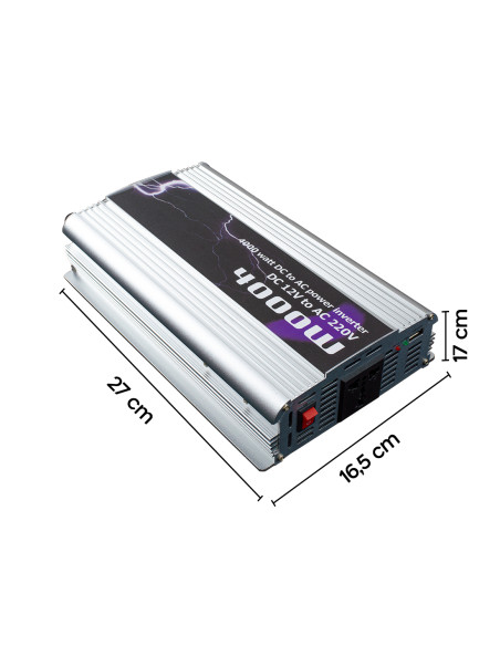 Inverter Trasformatore Multiuso 4000W DC12V AC220V Auto Camper Barca Dispositivi
