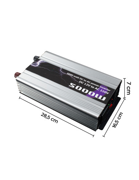 Inverter Trasformatore Multiuso 5000W DC12V AC220V Auto Camper Barca Dispositivi
