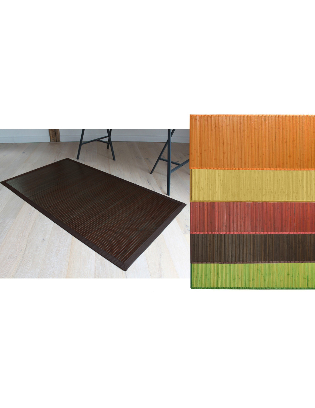 Tappeto in bamboo in legno naturale 60x90cm Tappeto in bamboo in legno naturale 60x90cm
