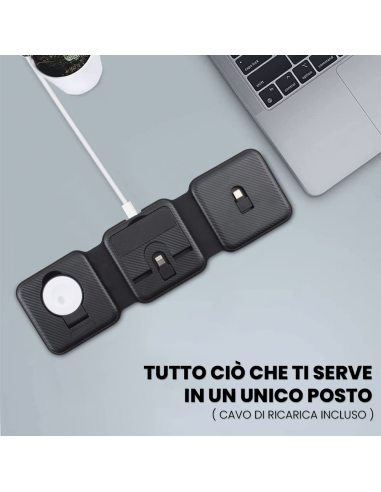 Base di Ricarica Magnetica 3 in 1...