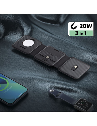 Base di Ricarica Magnetica 3 in 1...