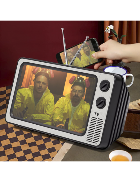 Amplificatore Immagine per Smartphone Lente di Ingrandimento 12" Stile Vintage