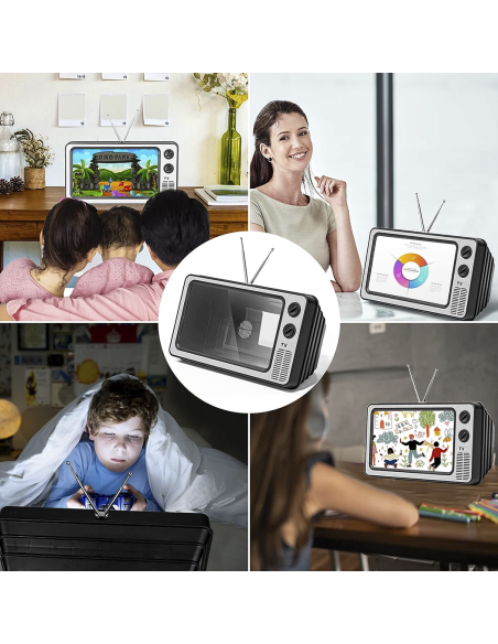 Amplificatore Immagine per Smartphone Lente di Ingrandimento 12" Stile Vintage