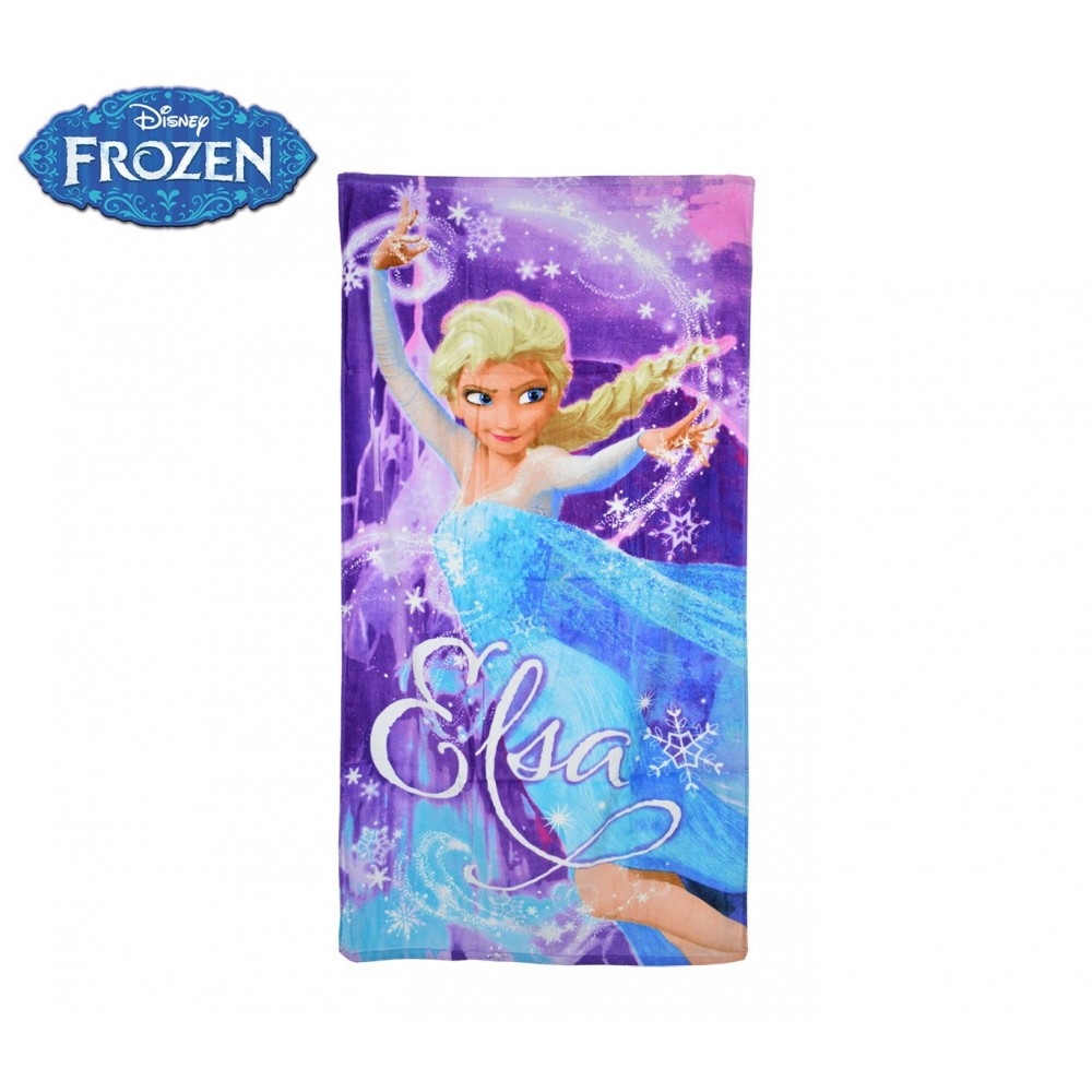 WD16935 Telo mare principessa Elsa Frozen 70x140 cm 100% cotone