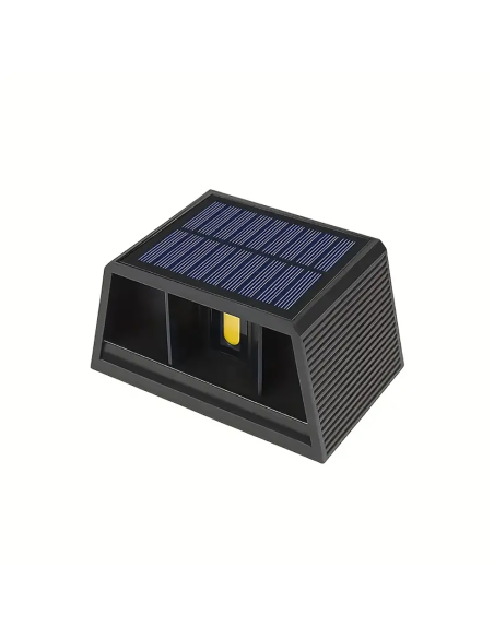 Lampada Solare Applique da Parete Doppia Emissione di Luce Calda Crepuscolare