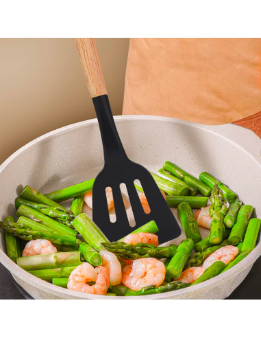 Set 12 Utensili da Cucina Mestoli Silicone...